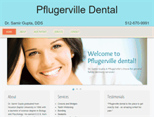 Tablet Screenshot of mypflugervilledentist.com